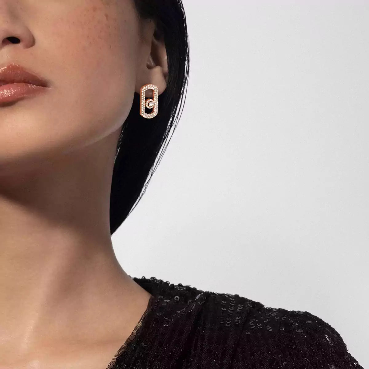 [Azure Tears]SO MOVE PAVÉ DIAMOND EARRINGS