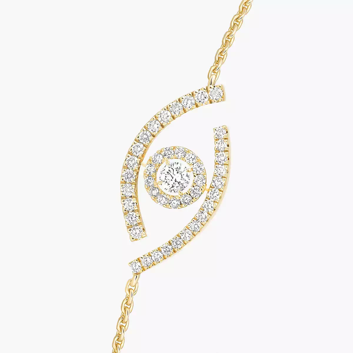 [Azure Tears]LUCKY EYE PAVÉ-SET DIAMOND BRACELET