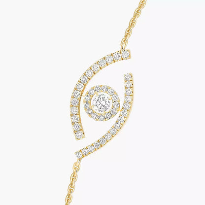 [Azure Tears]LUCKY EYE PAVÉ-SET DIAMOND BRACELET