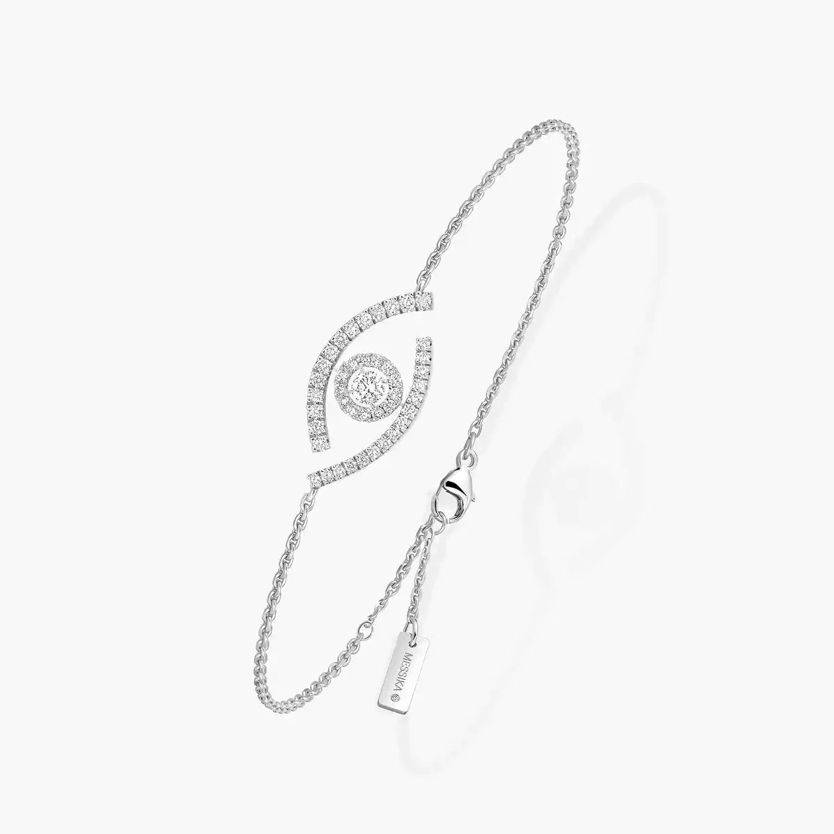 [Azure Tears]LUCKY EYE PAVÉ-SET DIAMOND BRACELET