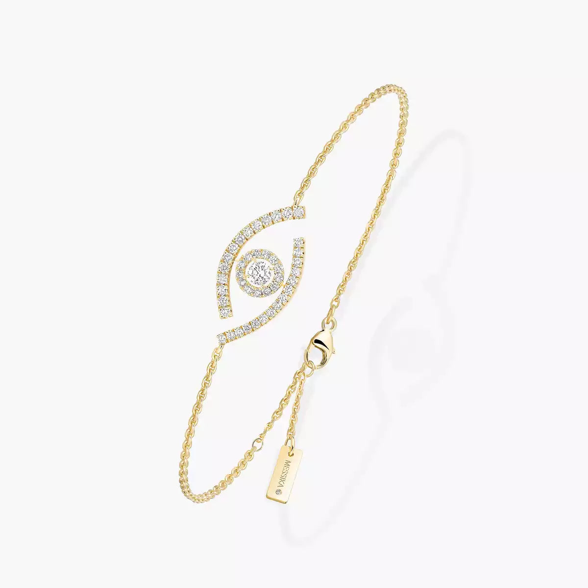 [Azure Tears]LUCKY EYE PAVÉ-SET DIAMOND BRACELET