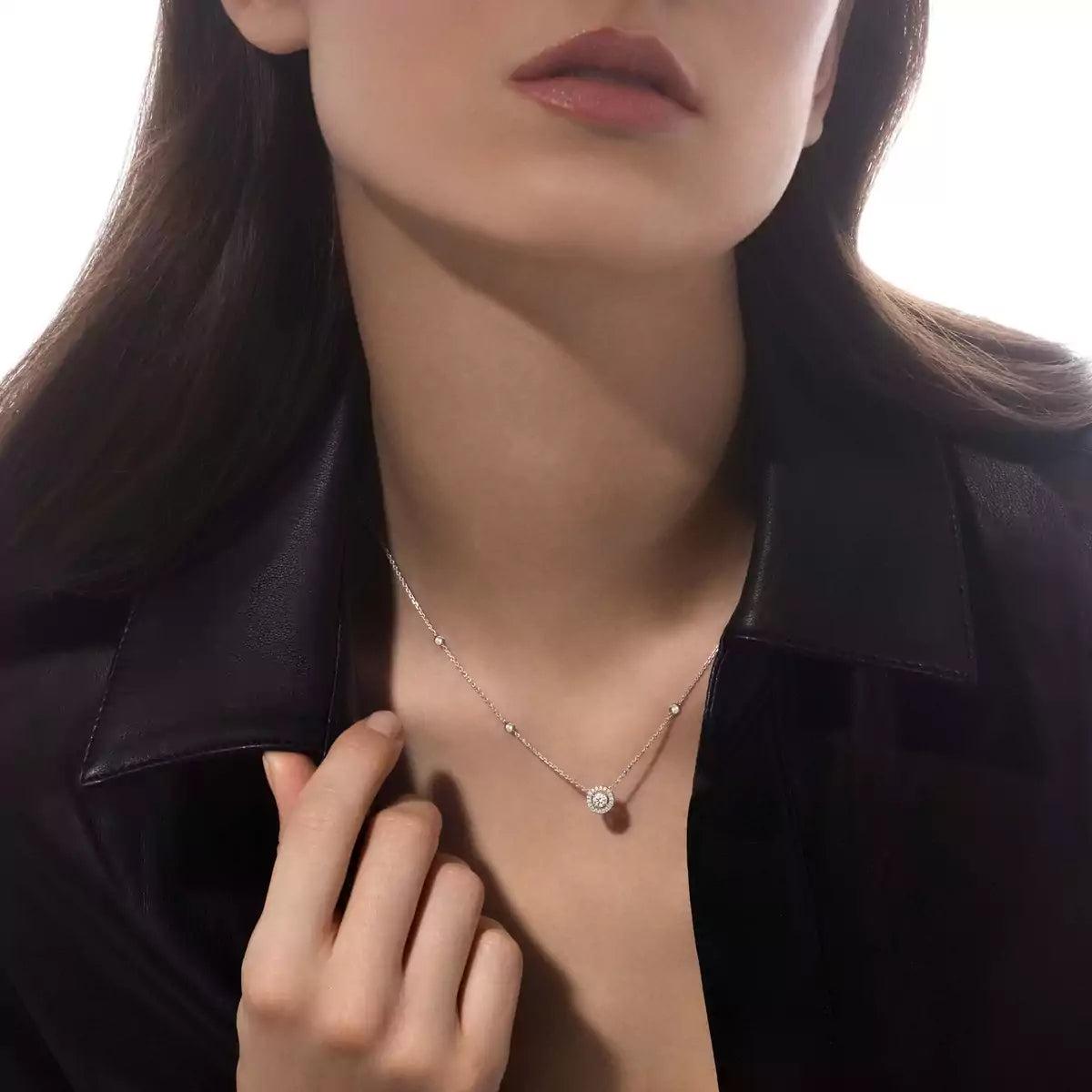 [Azure Tears]JOY PENDANT DIAMOND NECKLACE