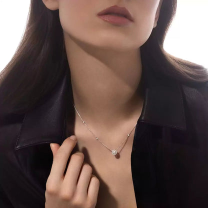 [Azure Tears]JOY PENDANT DIAMOND NECKLACE