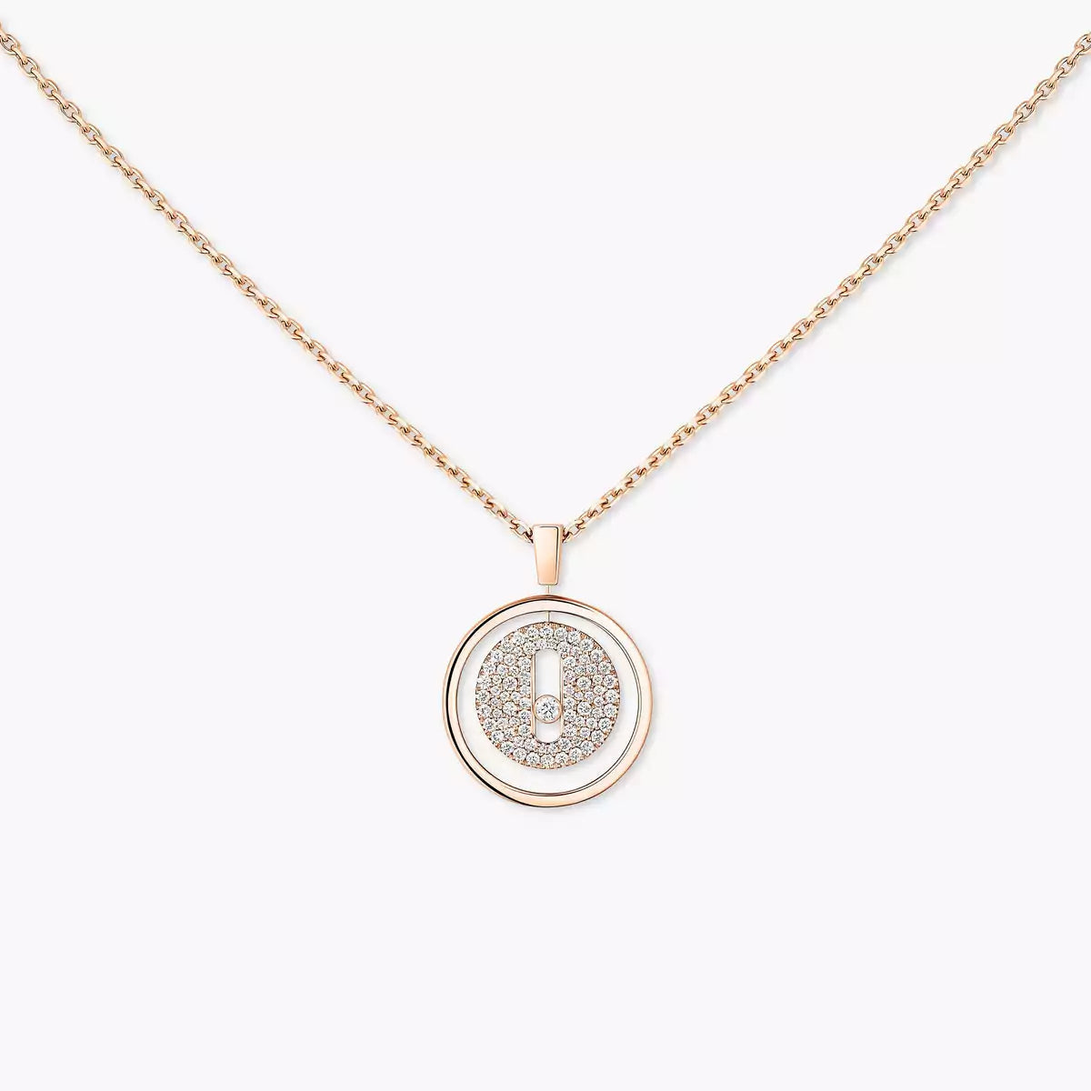 [Azure Tears]LUCKY MOVE FULL PAVÉ DIAMOND NECKLACE