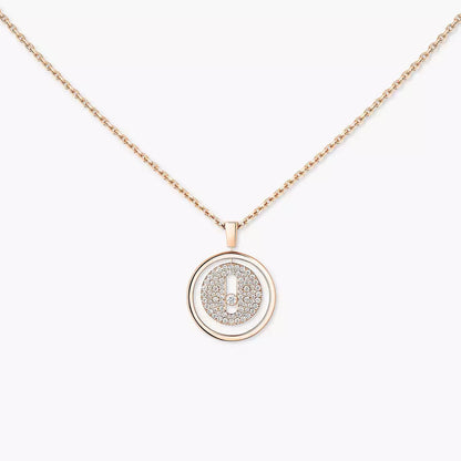 [Azure Tears]LUCKY MOVE FULL PAVÉ DIAMOND NECKLACE