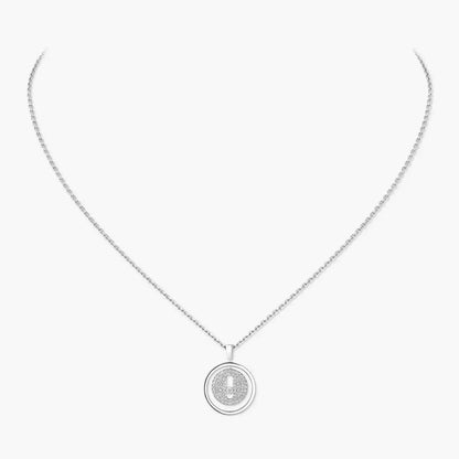 [Azure Tears]LUCKY MOVE FULL PAVÉ DIAMOND NECKLACE
