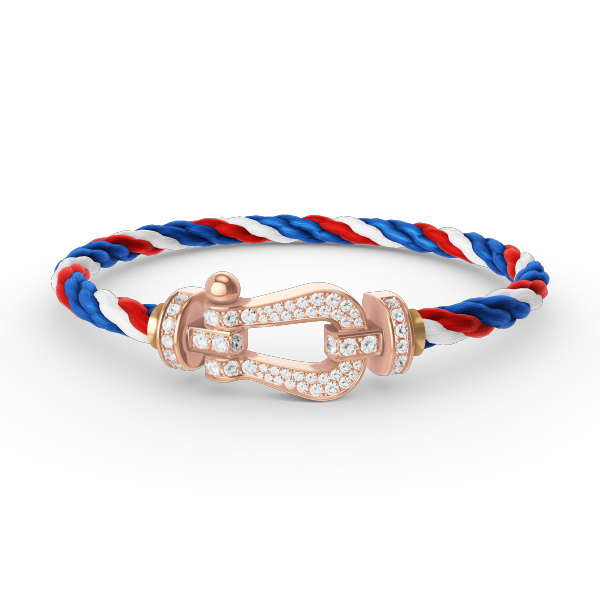 [Azure Tears]FORCE LARGE HORSESHOE FULL DIAMOND BRACELET - ROSE GOLD