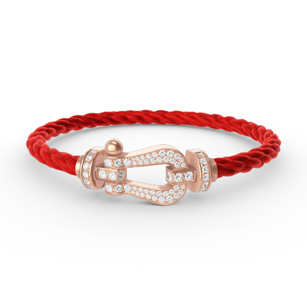 [Azure Tears]FORCE LARGE HORSESHOE FULL DIAMOND BRACELET - ROSE GOLD