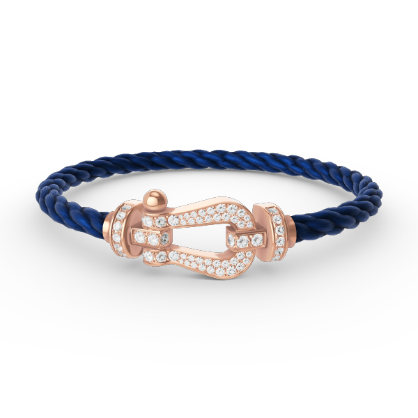 [Azure Tears]FORCE LARGE HORSESHOE FULL DIAMOND BRACELET - ROSE GOLD