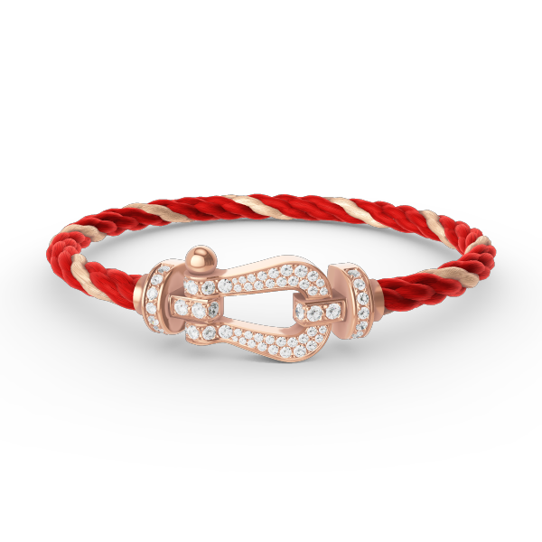 [Azure Tears]FORCE LARGE HORSESHOE FULL DIAMOND BRACELET - ROSE GOLD