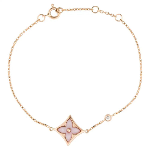 [Azure Tears]STAR 1 DIAMOND ROSE GOLD BRACELET