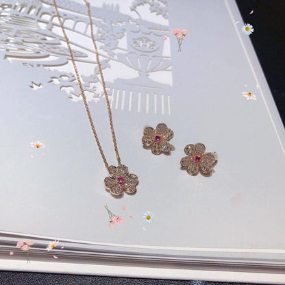 [Azure Tears]PAVÉ DIAMOND BUTTERFLY CHARM NECKLACE