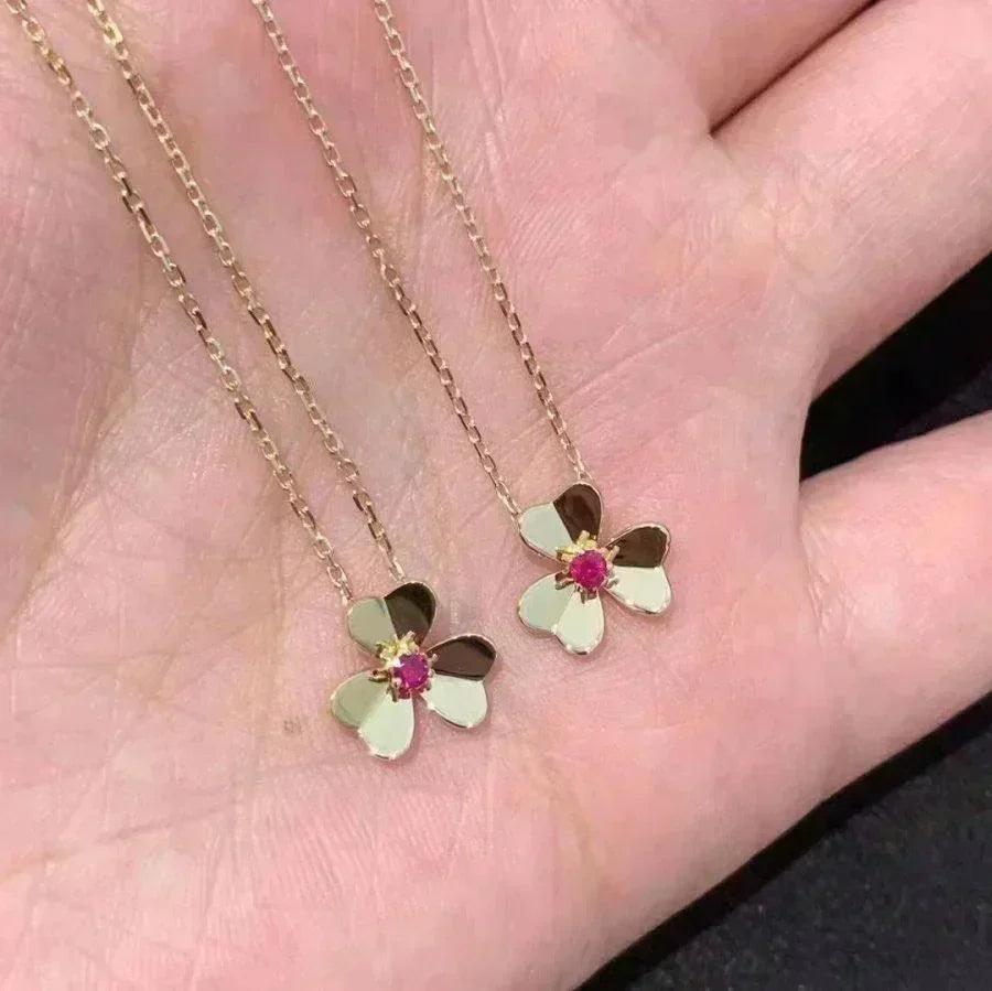 [Azure Tears]FRIVOLE FLORAL CHARM NECKLACE