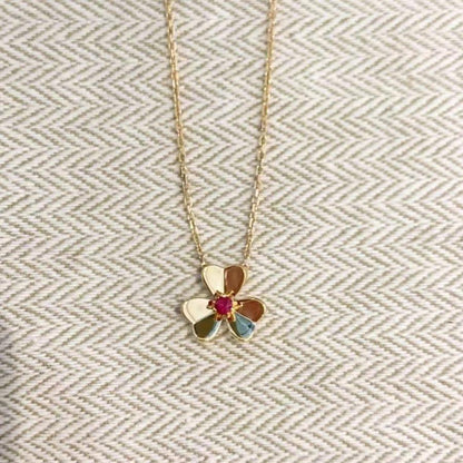 [Azure Tears]FRIVOLE FLORAL CHARM NECKLACE