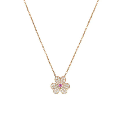 [Azure Tears]PAVÉ DIAMOND BUTTERFLY CHARM NECKLACE