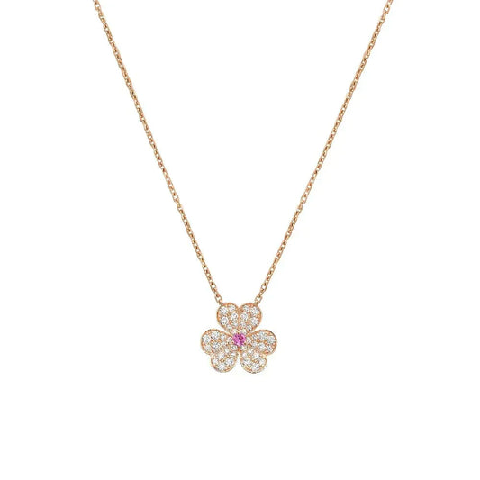 [Azure Tears]PAVÉ DIAMOND BUTTERFLY CHARM NECKLACE