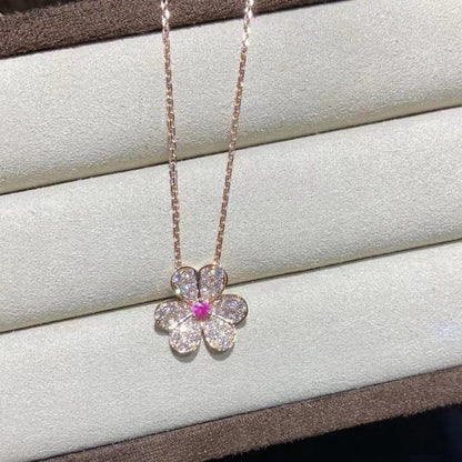 [Azure Tears]PAVÉ DIAMOND BUTTERFLY CHARM NECKLACE