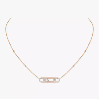 [Azure Tears]MOVE PAVÉ FULL DIAMOND NECKLACE
