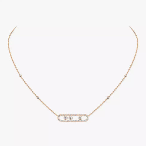 [Azure Tears]MOVE PAVÉ FULL DIAMOND NECKLACE