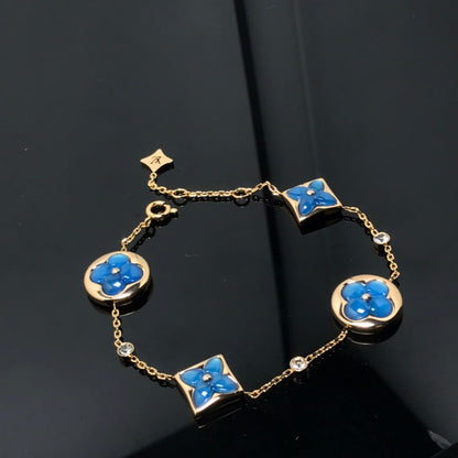 [Azure Tears]STAR AND SUN 4 MOTIF BLUE BRACELET