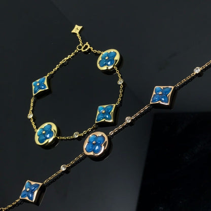 [Azure Tears]STAR AND SUN 4 MOTIF BLUE BRACELET