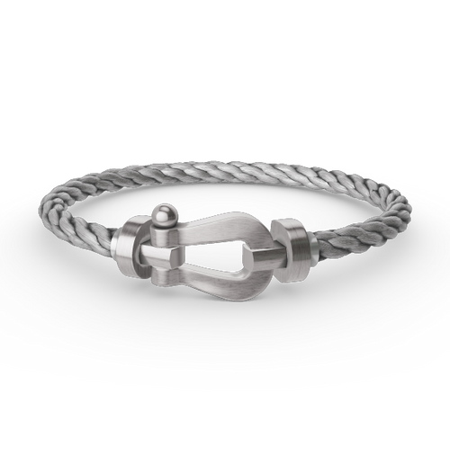 [Azure Tears]FORCE LARGE HORSESHOE BRACELET - WHITE GOLD