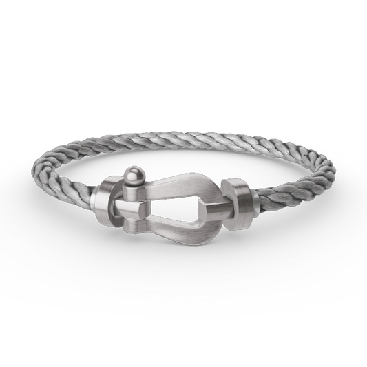 [Azure Tears]FORCE LARGE HORSESHOE BRACELET - WHITE GOLD