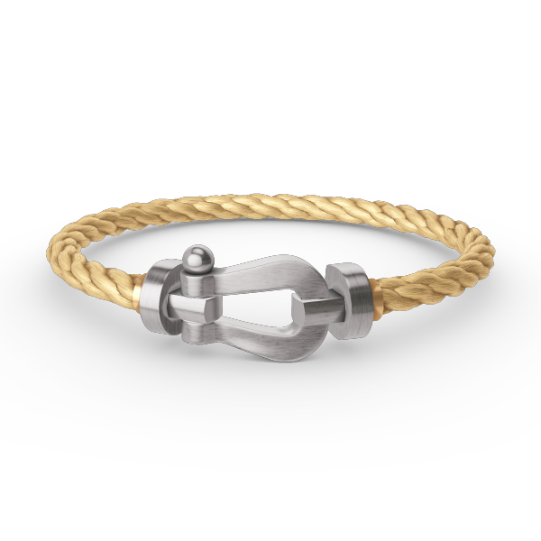 [Azure Tears]FORCE LARGE HORSESHOE BRACELET - WHITE GOLD