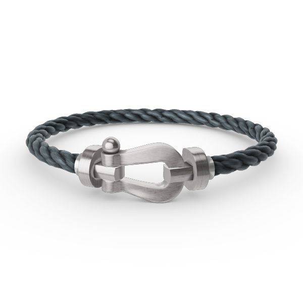 [Azure Tears]FORCE LARGE HORSESHOE BRACELET - WHITE GOLD