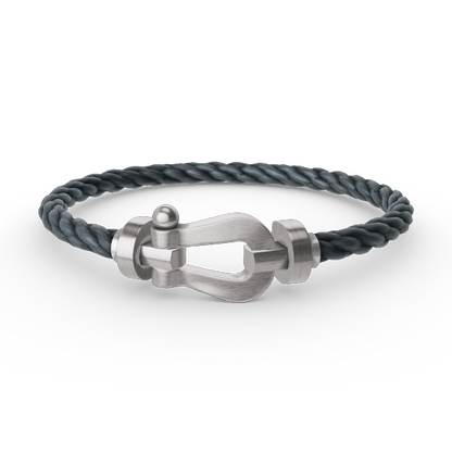 [Azure Tears]FORCE LARGE HORSESHOE BRACELET - WHITE GOLD