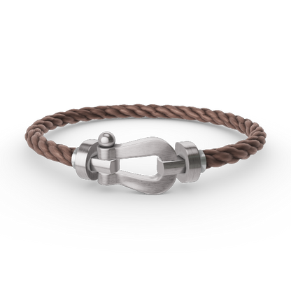 [Azure Tears]FORCE LARGE HORSESHOE BRACELET - WHITE GOLD