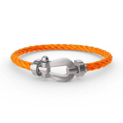 [Azure Tears]FORCE LARGE HORSESHOE BRACELET - WHITE GOLD