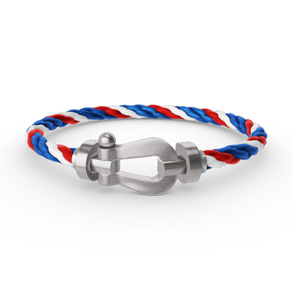 [Azure Tears]FORCE LARGE HORSESHOE BRACELET - WHITE GOLD