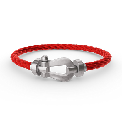 [Azure Tears]FORCE LARGE HORSESHOE BRACELET - WHITE GOLD