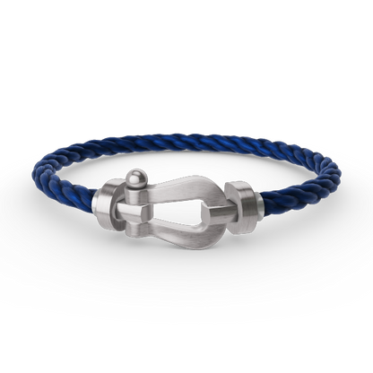 [Azure Tears]FORCE LARGE HORSESHOE BRACELET - WHITE GOLD