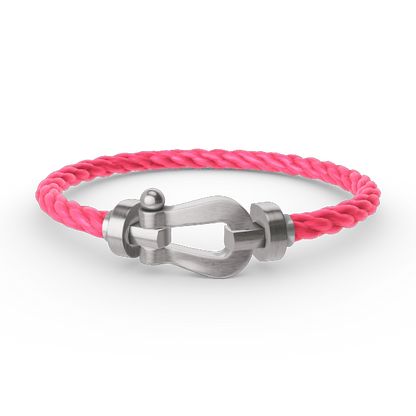 [Azure Tears]FORCE LARGE HORSESHOE BRACELET - WHITE GOLD