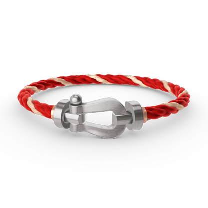 [Azure Tears]FORCE LARGE HORSESHOE BRACELET - WHITE GOLD