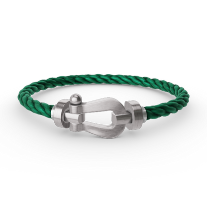 [Azure Tears]FORCE LARGE HORSESHOE BRACELET - WHITE GOLD