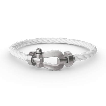 [Azure Tears]FORCE LARGE HORSESHOE BRACELET - WHITE GOLD